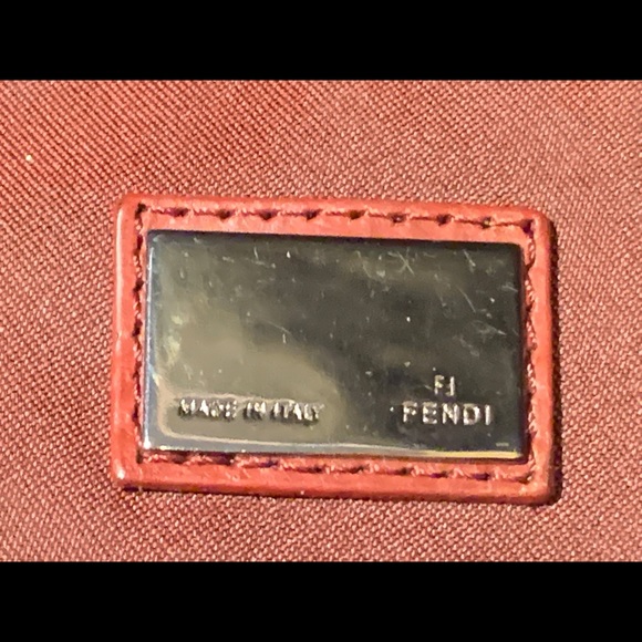 Authentic Fendi Monogram Bag Deep Red Semitracolla - Picture 6 of 8